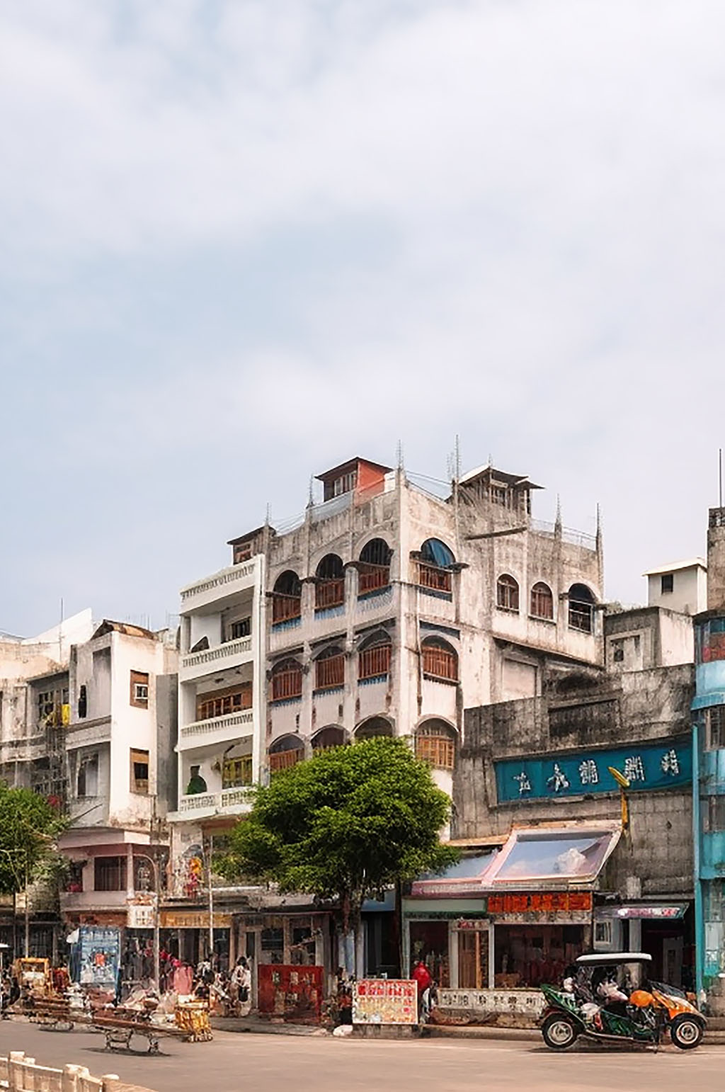 AI数字艺术北海老街建筑景点摄影图片素材
