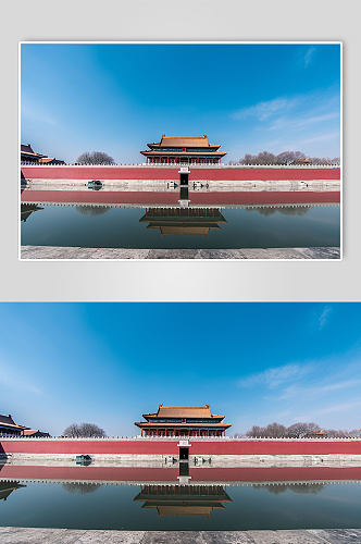 AI数字艺术北京故宫旅游景点风景摄影图片