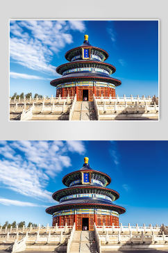 AI数字艺术北京天坛旅游景点风景摄影图片
