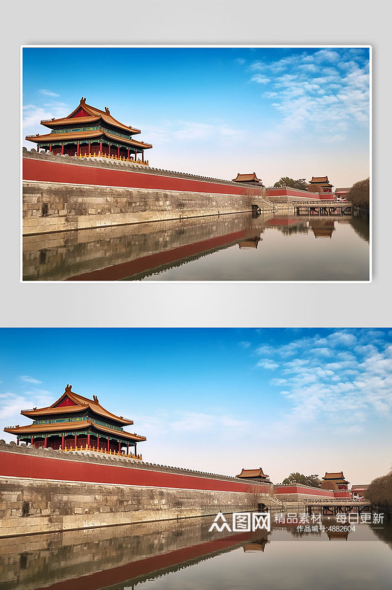 AI数字艺术北京紫禁城旅游景点摄影图片素材