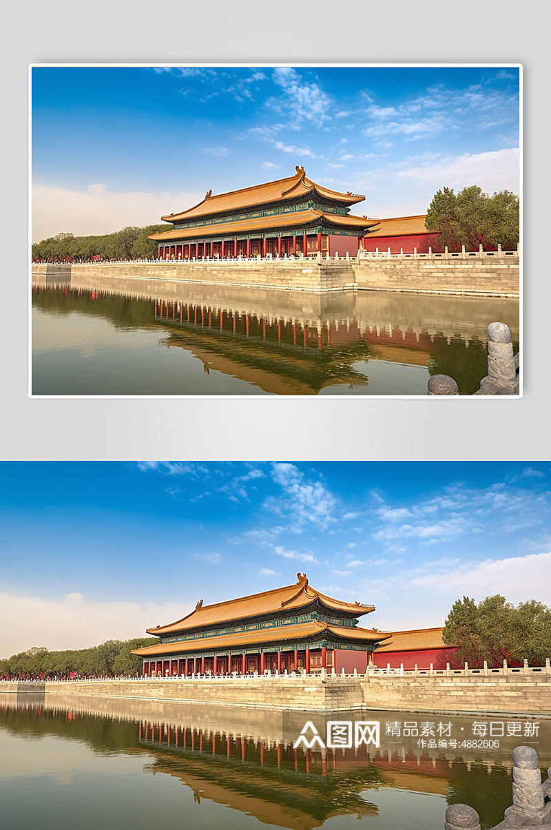 AI数字艺术北京紫禁城旅游景点摄影图片素材