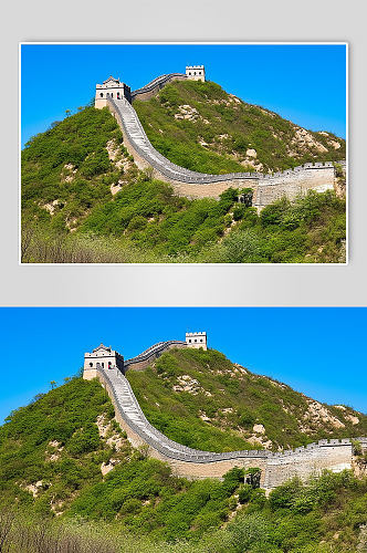AI数字艺术北京八达岭长城景点摄影图片