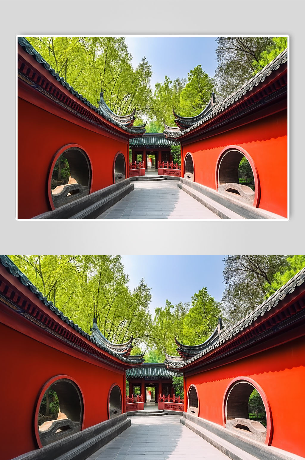 AI数字艺术成都武侯祠旅游景点摄影图片素材