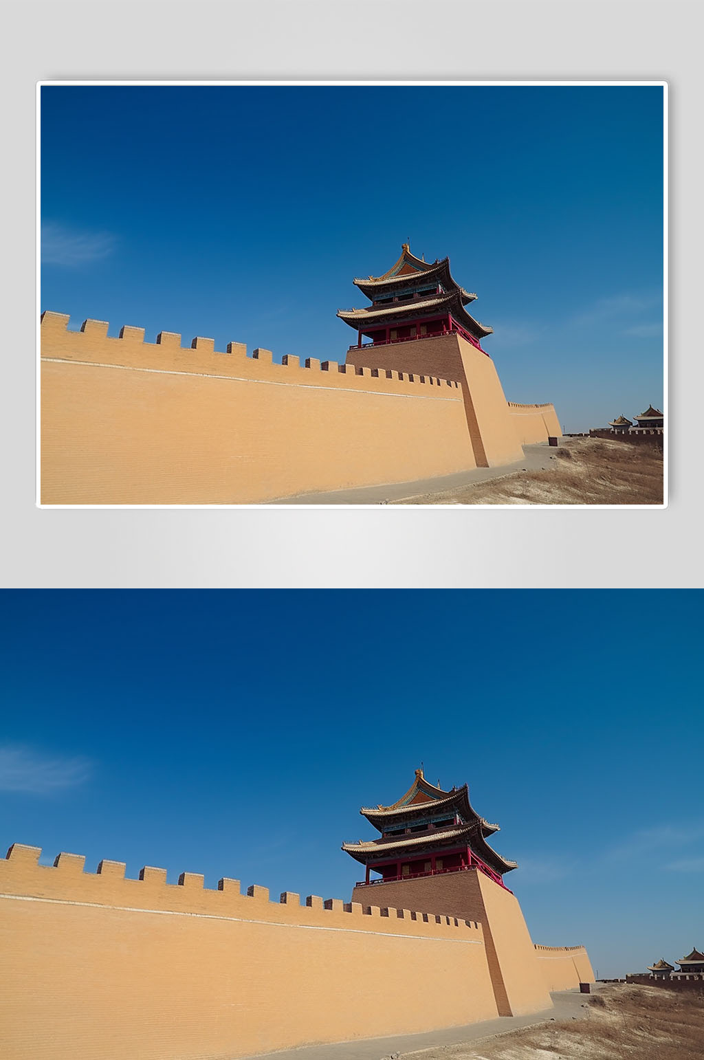 AI数字艺术甘肃嘉峪关旅游景点摄影图片素材