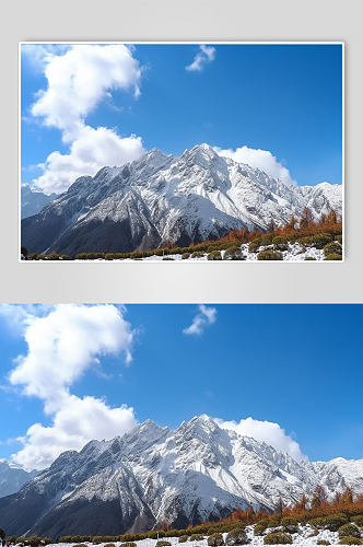 AI数字艺术云南玉龙雪山旅游景点摄影图片