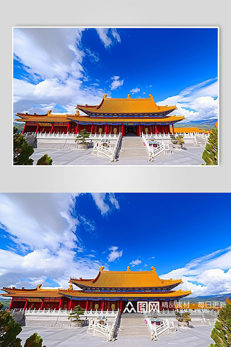 AI数字艺术云南昆明旅游景点风景摄影图片素材