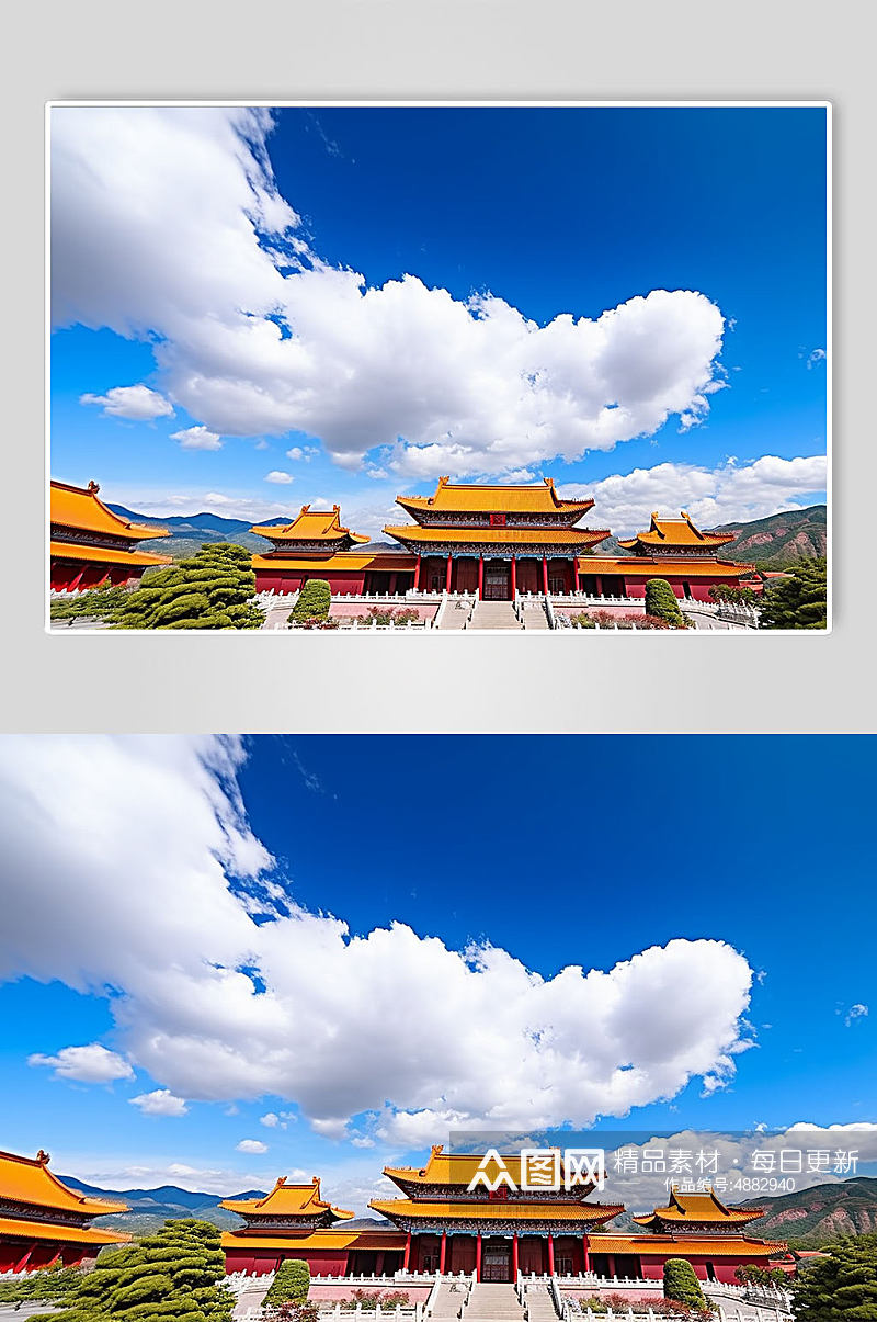 AI数字艺术云南昆明旅游景点风景摄影图片素材