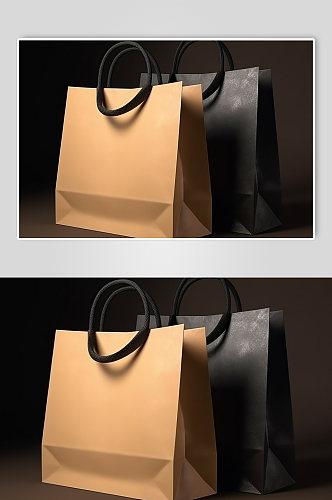 AI数字艺术简约纯色帆布包手提袋样机模型