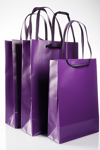 AI数字艺术简约紫色帆布包手提袋样机模型
