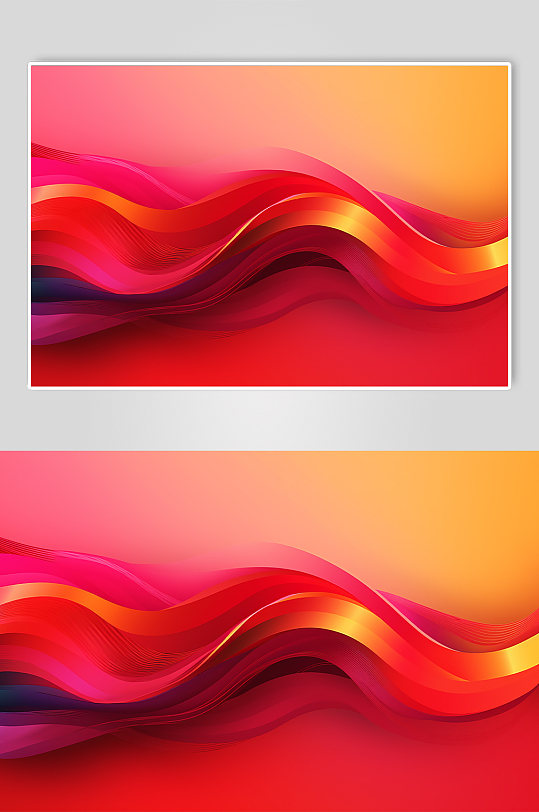 AI数字艺术彩色光滑绸缎丝绸炫彩渐变背景图-众图网