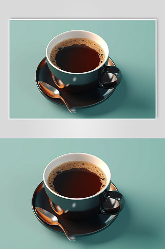 AI数字艺术纯色圆盖奶茶咖啡杯样机模型