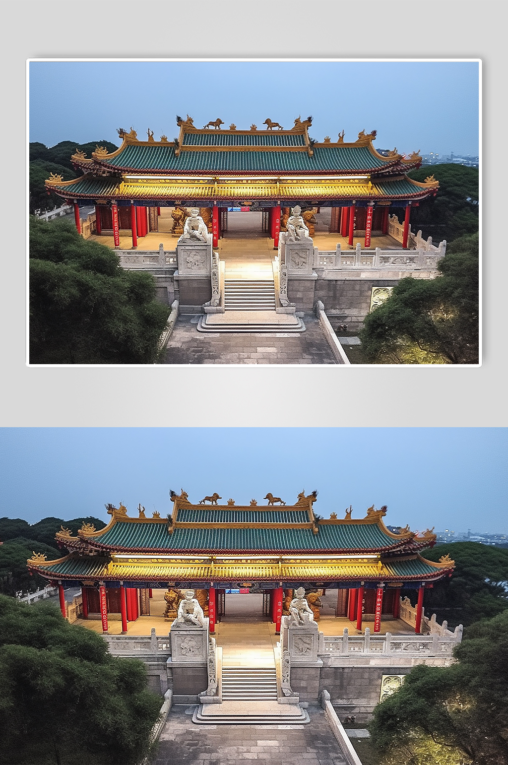 AI数字艺术高清寺庙厦门旅游景点摄影图片素材