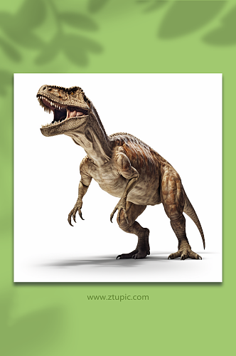 AI数字艺术霸王龙侏罗纪世界恐龙插画图片