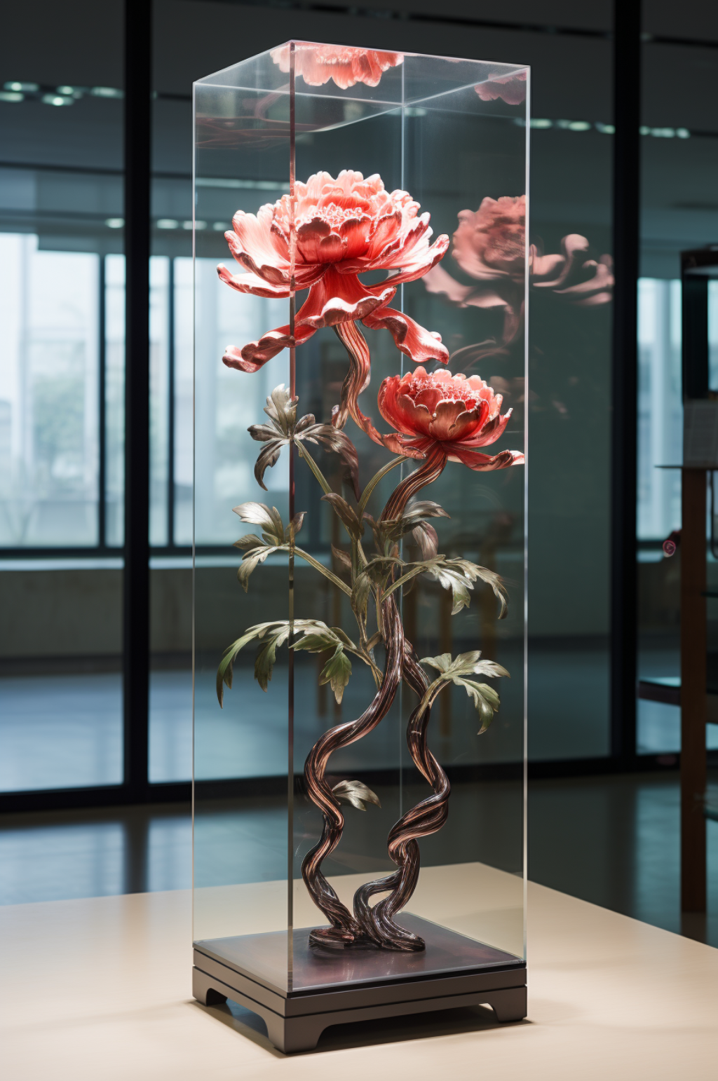 AI数字艺术3D现代科技风展示柜场景模型素材下载-众图网