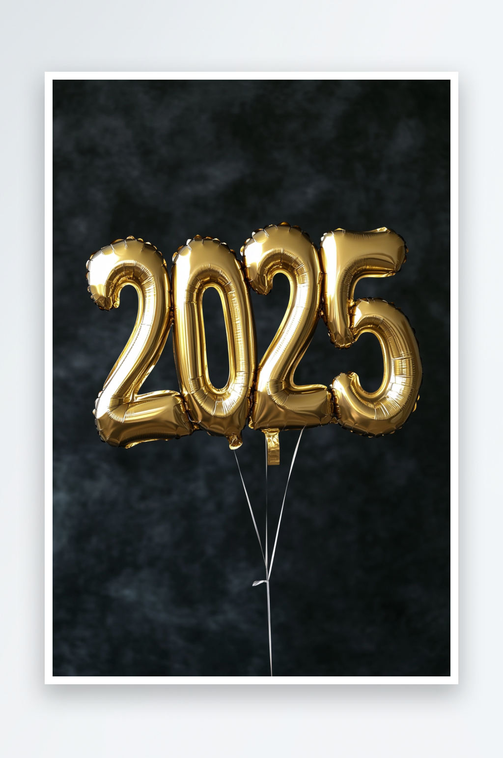 AI生日快樂(lè)2025年氣球字藝術(shù)字背景圖素材