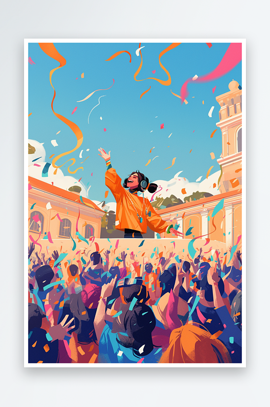 AIDJ音乐节会音乐节晚会演出表演人物-众图网