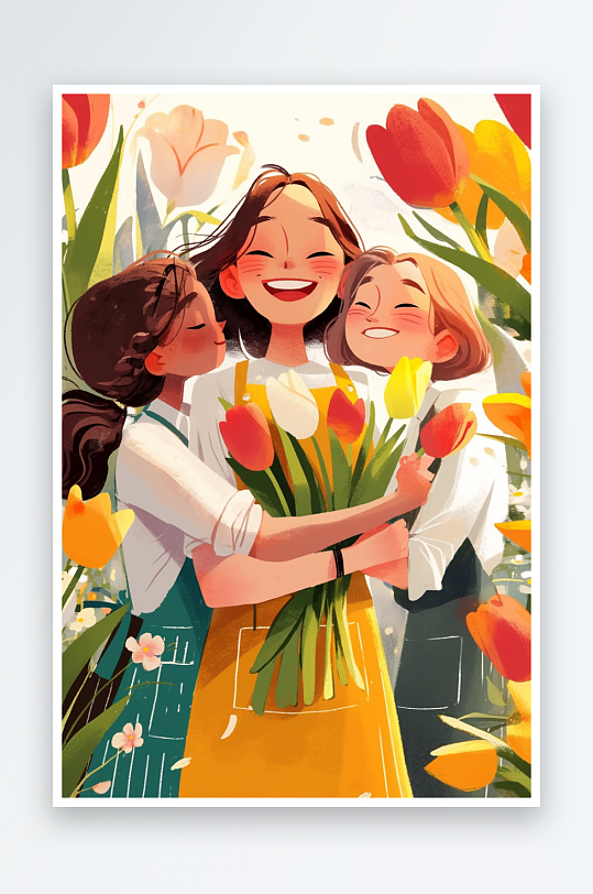 AI医生厨师三八妇女节各职业女性人物插画-众图网