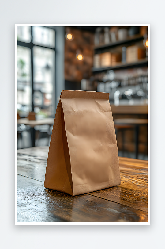 AI食品牛皮纸袋包装袋外卖袋手提袋样