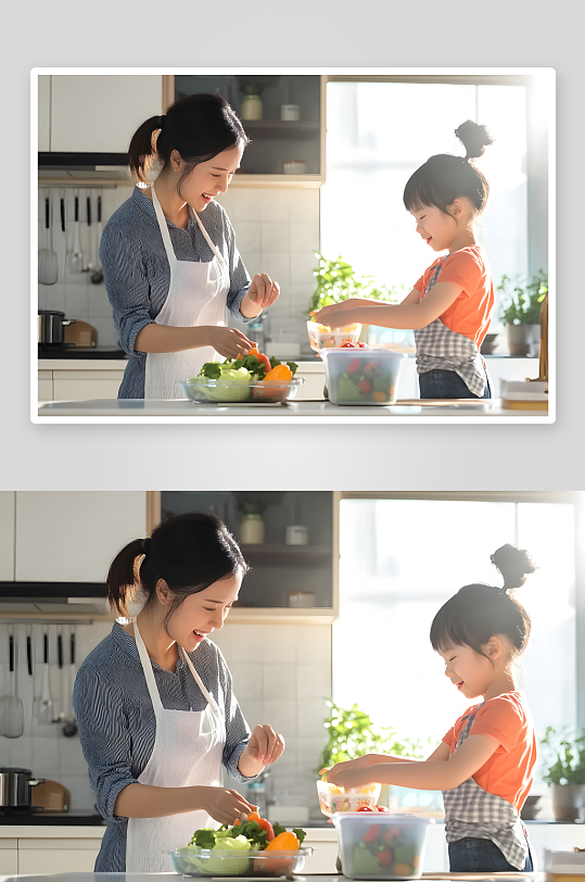 AI厨房做饭煮菜厨师居家生活人物摄影-众图网