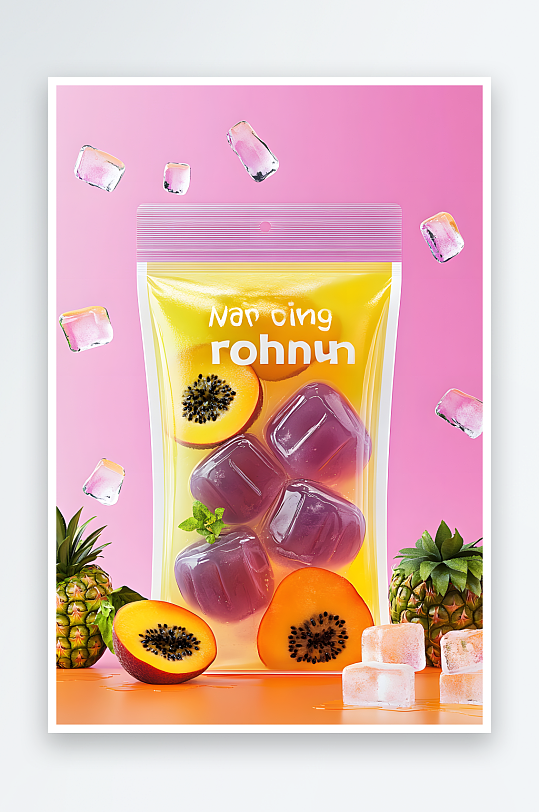 AI果冻果汁包装袋包装样机