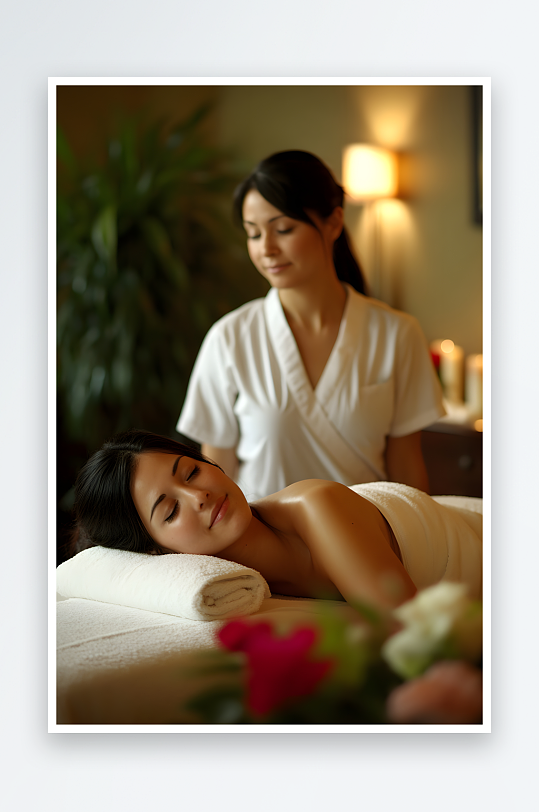 AI正骨水疗spa按摩室足疗店室内设-众图网