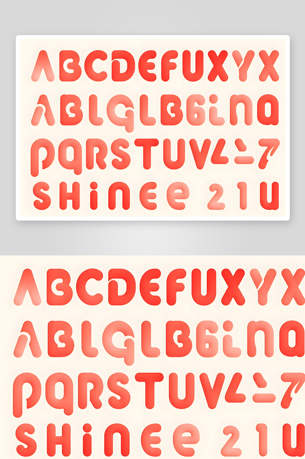 AI24個(gè)英文字母字體藝術(shù)字元素素材