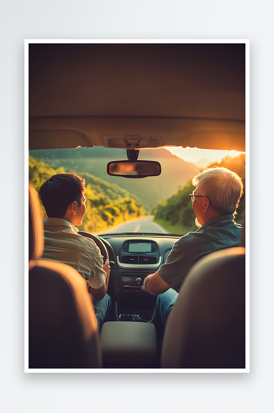 干杯旅行父亲节年迈老人爸爸人物摄影图-众图网