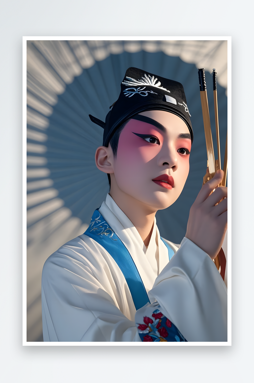 小生戏曲妆造戏曲戏剧男生人物摄影图素材