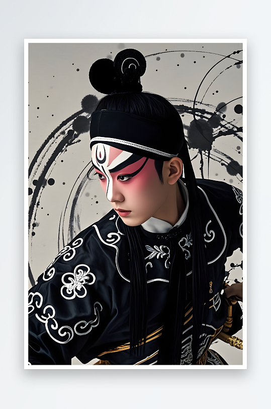 小生戏曲妆造戏曲戏剧京剧男生人物摄影图-众图网