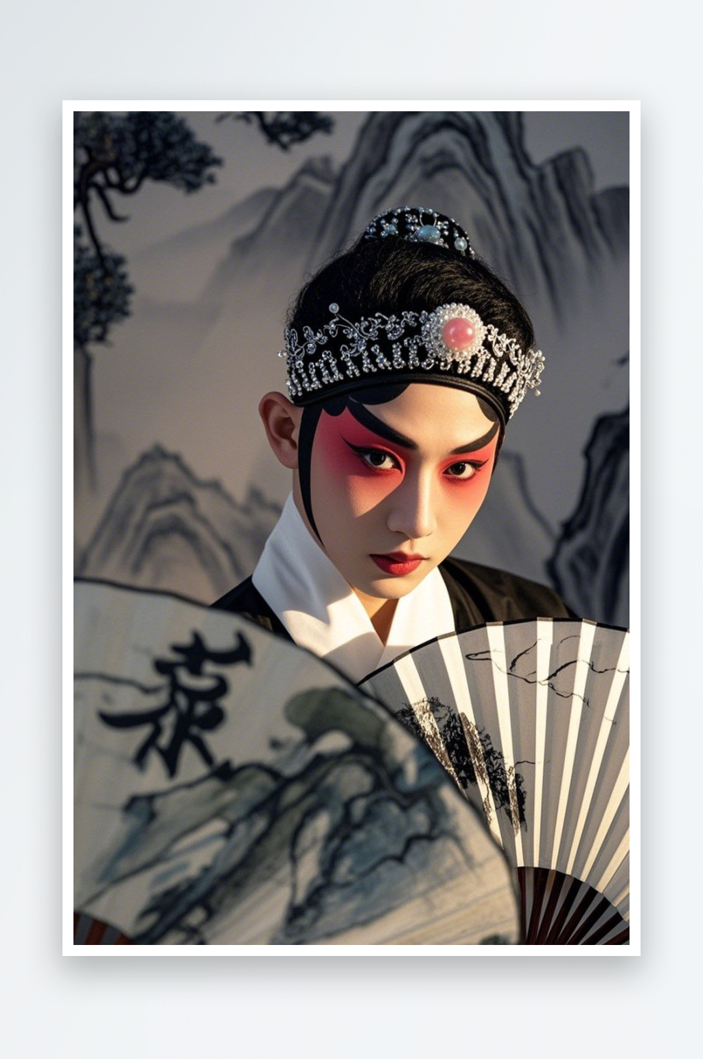 小生戏曲妆造戏曲戏剧男生人物摄影图素材