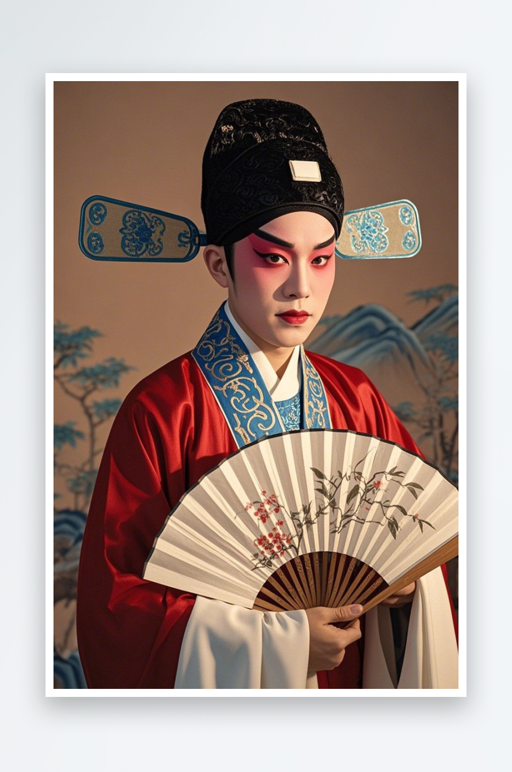 老生戏曲妆造戏曲戏剧京剧男生人物摄影图素材