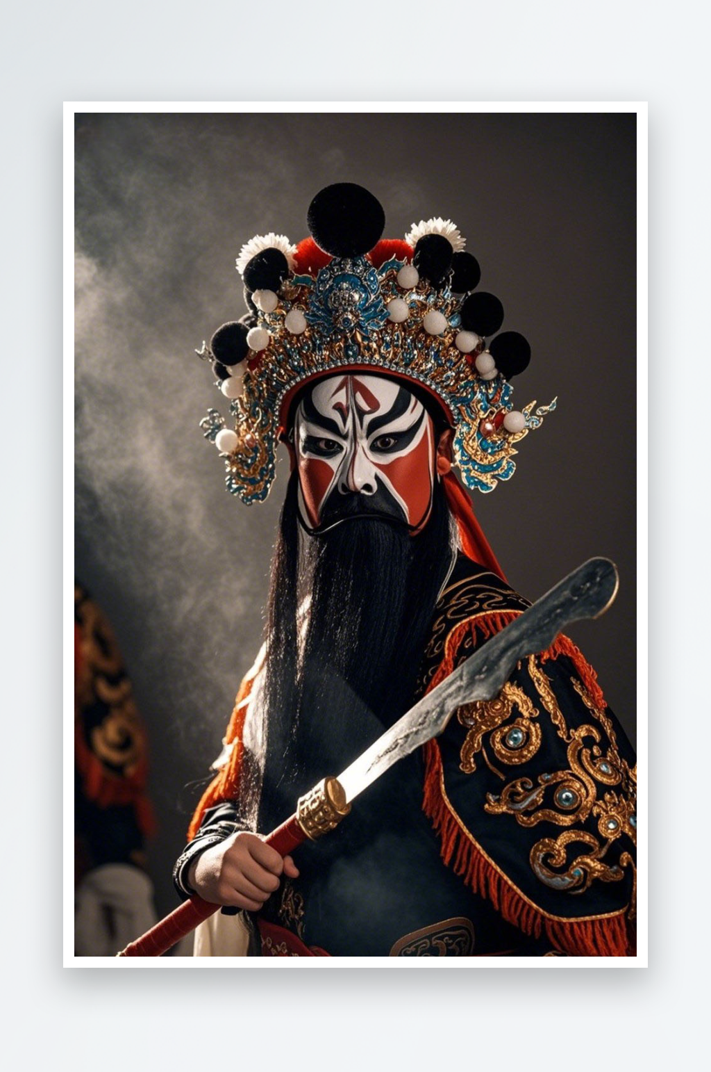 武生戏曲妆造戏曲戏剧男生人物摄影图素材