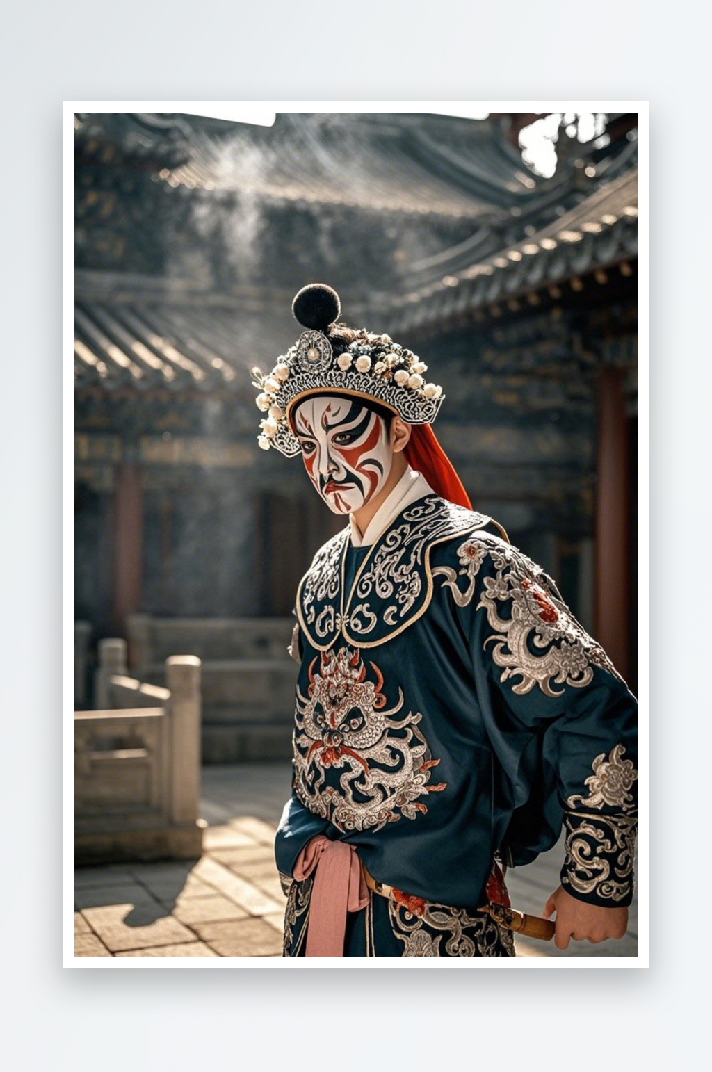 武生戏曲妆造戏曲戏剧京剧男生人物摄影图素材