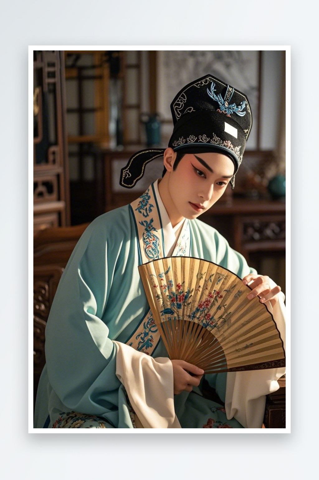 中国风老生戏曲戏剧男生京剧人物摄影图素材