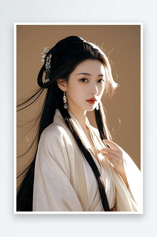 古装女生日常汉服古装女生人物摄影图-众图网