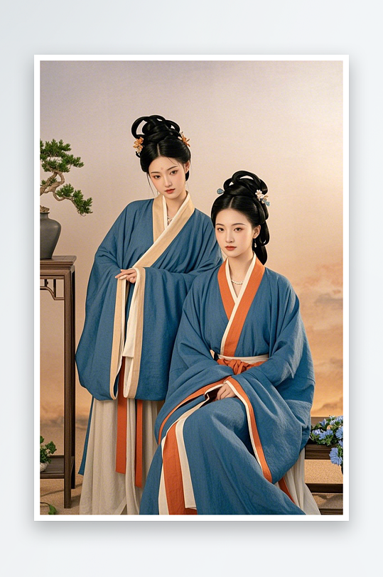 汉服妆造日常汉服古装女生人物摄影图-众图网