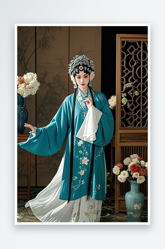 戏曲国粹花旦青衣京剧戏曲戏剧女生人物摄影图-众图网