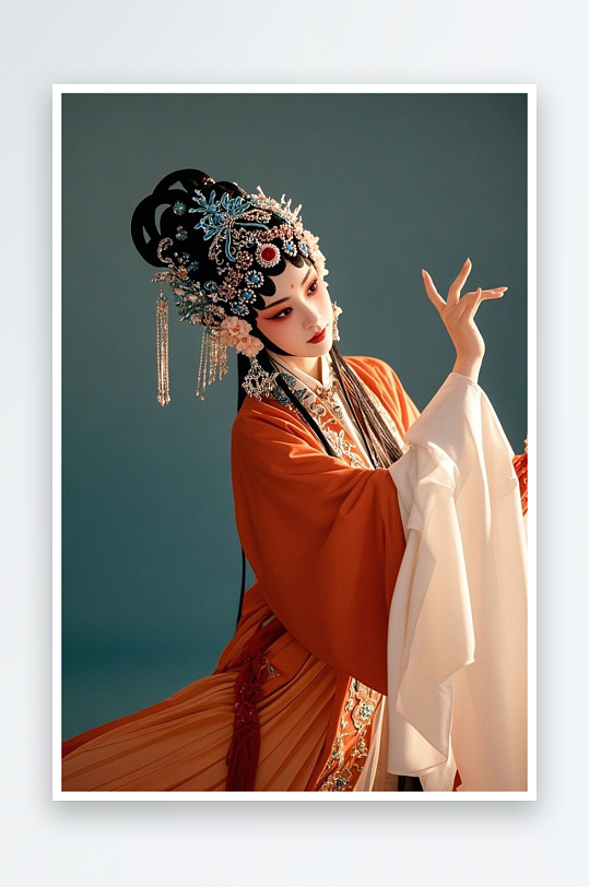 戏曲妆造女生戏曲京剧戏剧女生人物摄影图-众图网