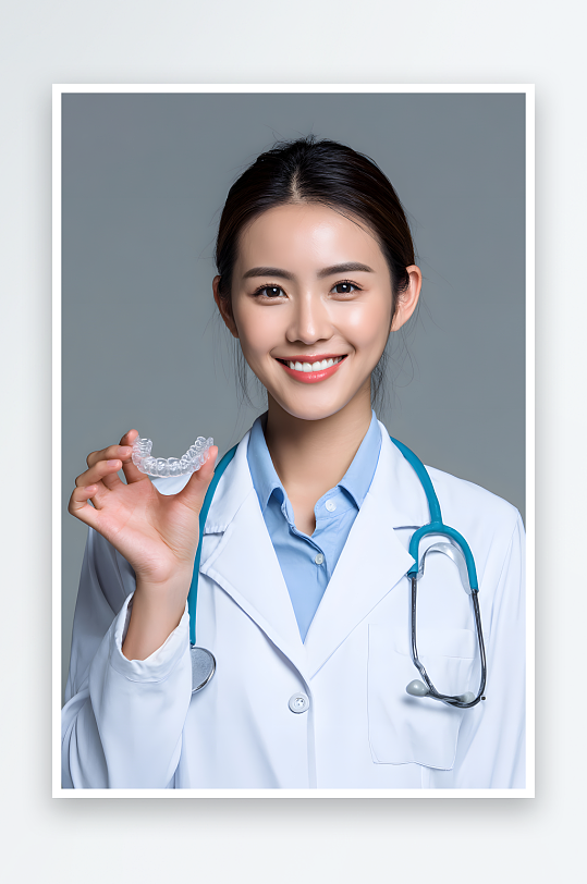 牙套牙医牙科医生职业人物摄影图-众图网