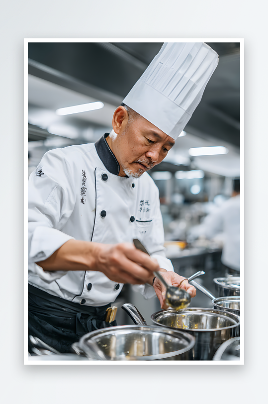 厨师颠勺厨师职业人物摄影图-众图网