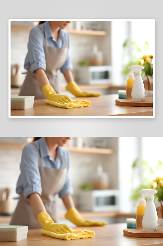 家政清洁保姆家政保洁家务职业人物摄影图