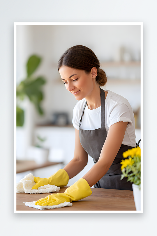 家政清洁保姆家政保洁家务职业人物摄影图