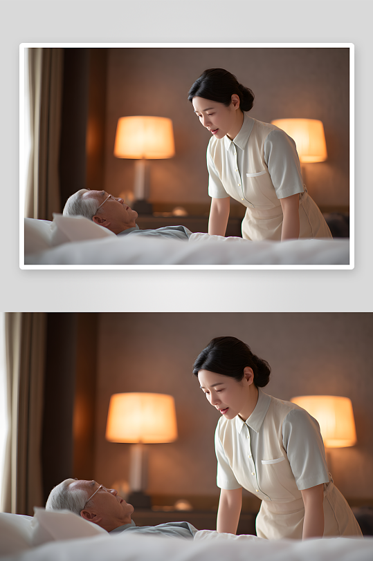 家政清洁工具保姆家政职业人物摄影图