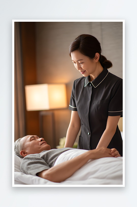 家政清洁工具保姆家政职业人物摄影图