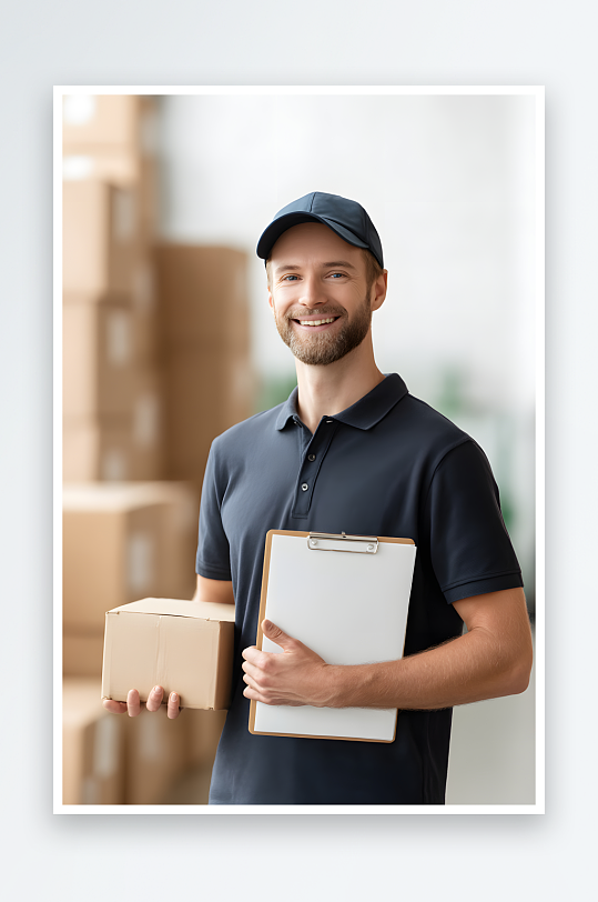 快递员快递小哥快递站职业人物摄影图-众图网