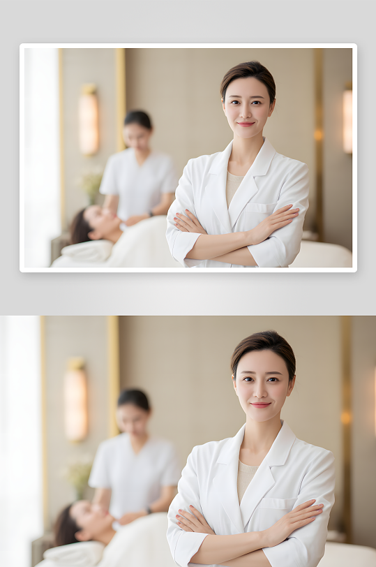 整容推拿按摩醫(yī)美整形醫(yī)生醫(yī)師美容師職業(yè)人物攝影圖