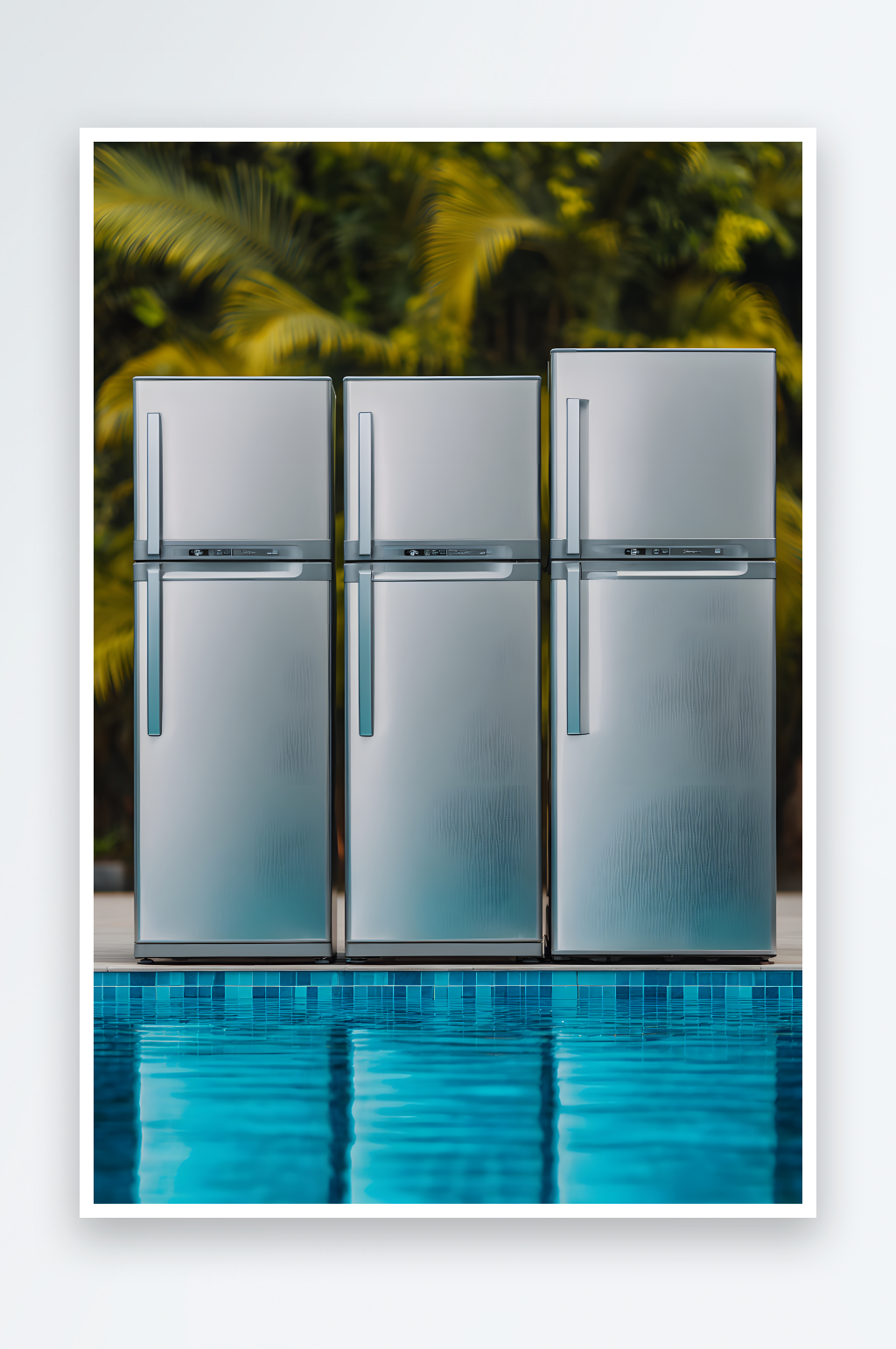 AI數(shù)字藝術(shù)夏季家用電器家電模型場景背景素材