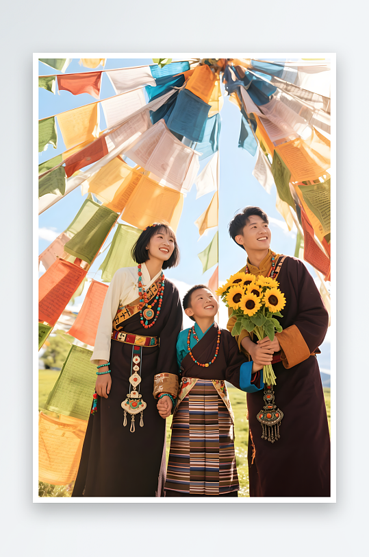 AI数字艺术春季夏季一家人亲子旅游研学人-众图网