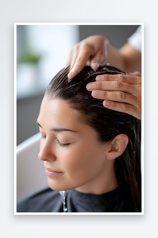 AI数字艺术理发师美发师职业人物摄影图