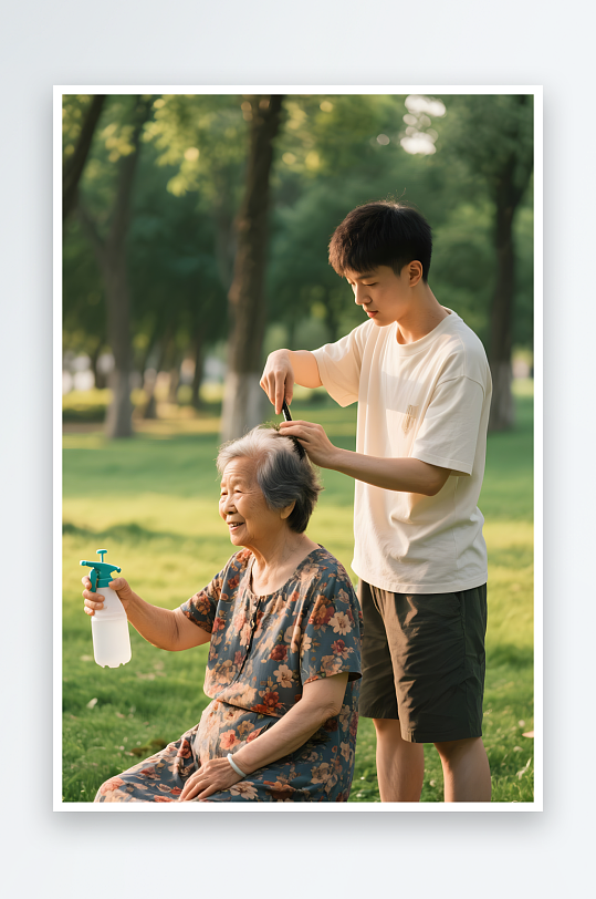 剪发美理发师美发师职业人物摄影图